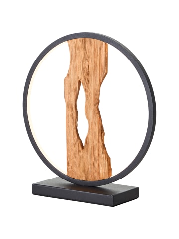Brilliant Chaumont LED Tischleuchte Holz 28cm schwarz/holz Aluminium/Metall/Holz