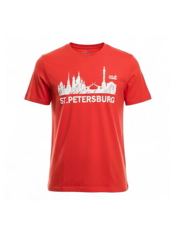 Jack Wolfskin T-Shirt St Petersburg T-Shirt kurzarm Herren Shirt in Schwarz
