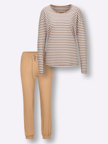 WITT WEIDEN Schlafanzug in camel-weiß