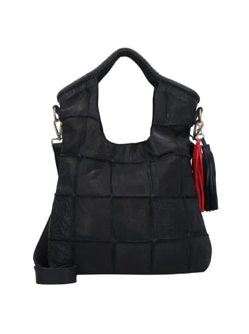 TASCHENDIEB Malvengasse Schultertasche Leder 30 cm in black bean