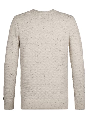 Petrol Industries Pullover mit Zopfmuster Madison in Weiß