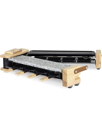 HKoenig Raclette-Grill WOD8 für 8 Personen in Holz-Optik