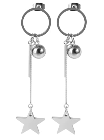 Adeliás Damen Ohrringe – Ohrhänger aus Edelstahl in silber