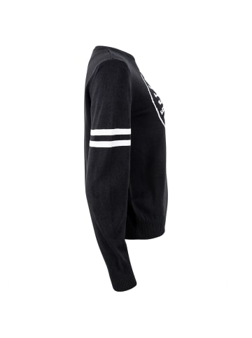 Roberto Geissini Strickpullover Strass-Totenkopf Schwarz