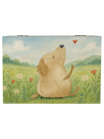 Mr. & Mrs. Panda Kiste Hund Liebe Design ohne Spruch in Weiß