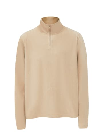 DreiMaster Men Fleece Pullover in Beige