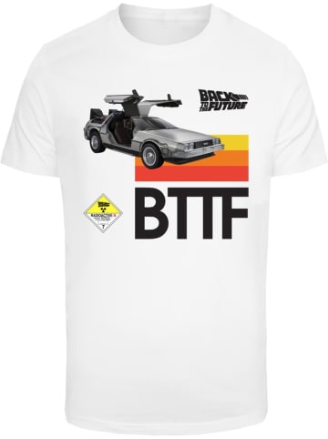 Merchcode T-Shirt "Retro 85 BTTF Tee" in Weiß