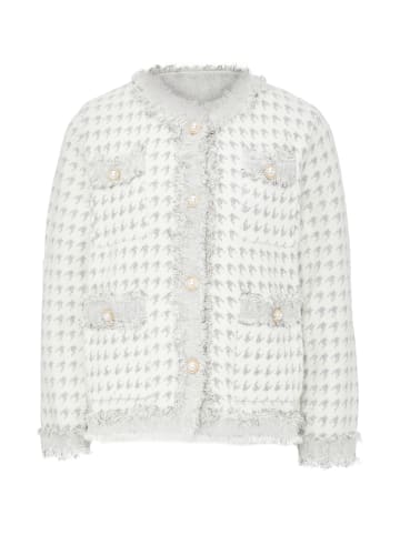 zitha Damen Strickjacke in Wollweiss Grau