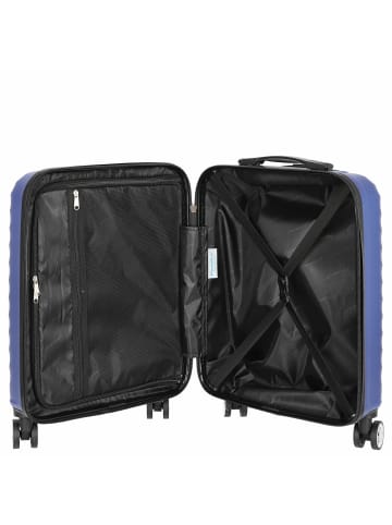 Paradise by CHECK.IN Kingston - 4-Rollen-Kabinentrolley 55 cm (lila) in blau