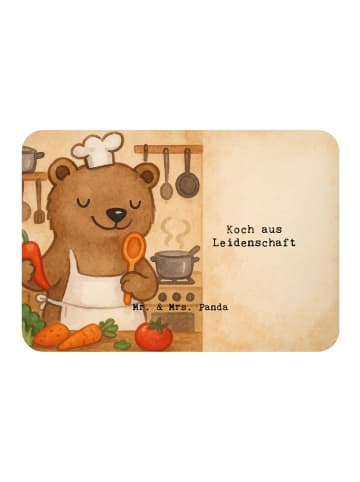 Mr. & Mrs. Panda Magnet Koch Leidenschaft Design mit Spruch in Weiß