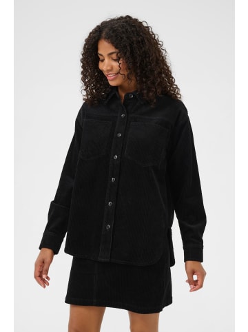 Kaffe Langarm - Hemd KAkerstin Loose fit in Black Deep