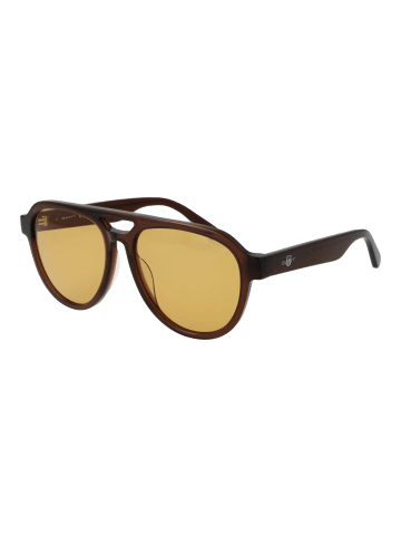 Gant Männer Sonnenbrille Flieger Braun