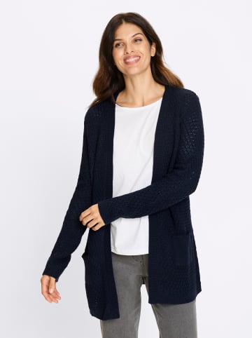 Sieh an! Longstrickjacke in marine