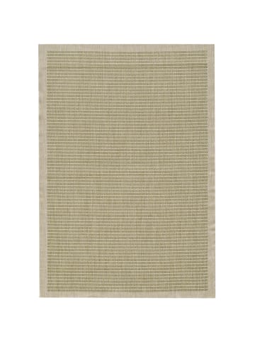 KADIMA DESIGN Teppich Outdoor Flachgewebe Uni-Farbe Polypropylen Balkon in Grün