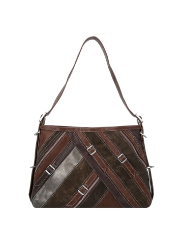 Desigual Fibonacci Buxton Schultertasche 40 cm in braun