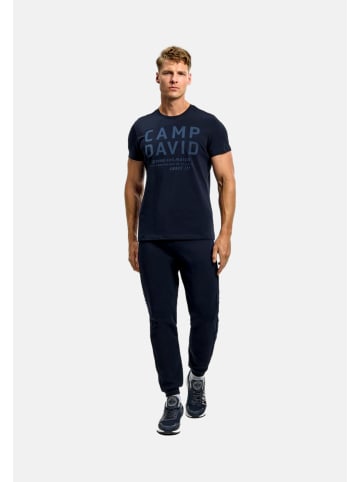 CAMP DAVID  T-Shirt 'Game.Set.Match' in dunkelblau
