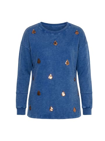 Angel of Style Sweatshirt in blue denim