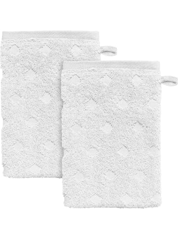 Erwin Müller Frottier Waschhandschuh 2er-Pack Baden-Baden in weiß