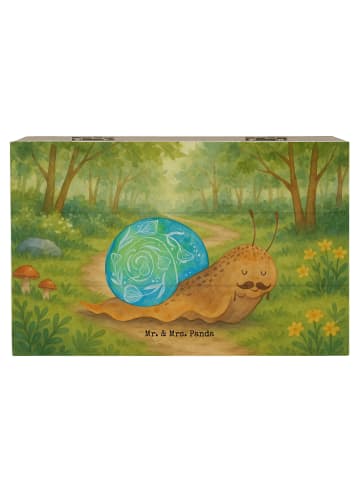 Mr. & Mrs. Panda Truhe Schnecke Sir Design ohne Spruch in Weiß