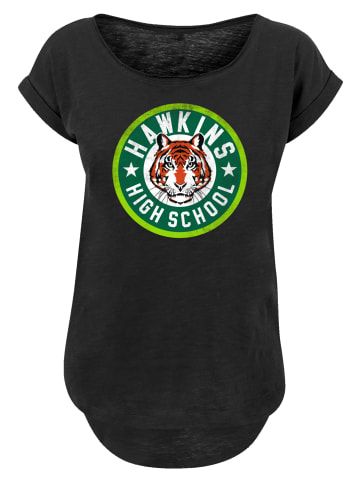 F4NT4STIC Long  T-Shirt Stranger Things Hawkins Tiger Circle in schwarz