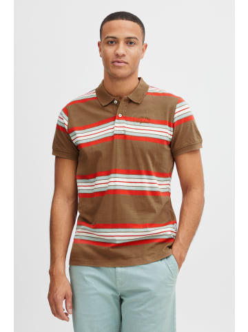 BLEND Poloshirt BHPolo - 20715180  Poloshirt mit 2-Knopf-Form in Braun