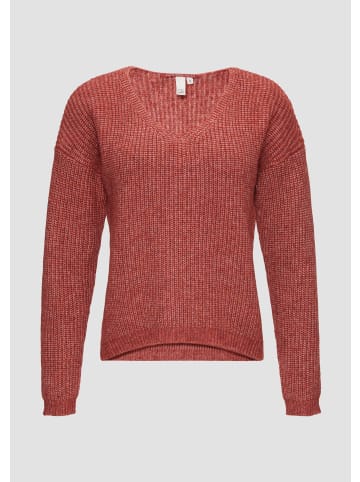 QS Strickpullover langarm in Rot