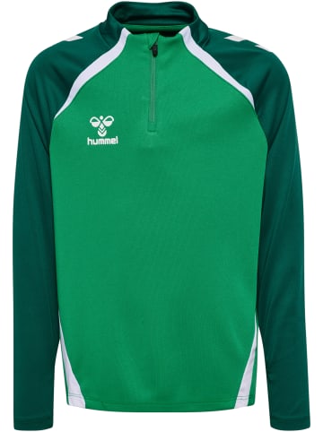 Hummel Halbreißverschluss Jacke Daumenlöcher Hmllead Kinder in JELLY BEAN/EVERGREEN
