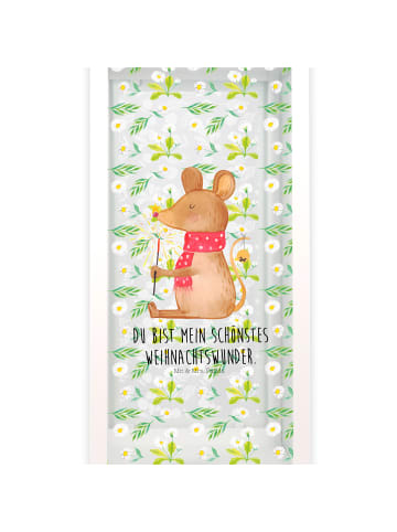 Mr. & Mrs. Panda Windlicht Maus Weihnachten mit Spruch in Transparent