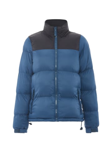 myMo Wattierte Steppjacke in Dunkelblaugrün Schwarz