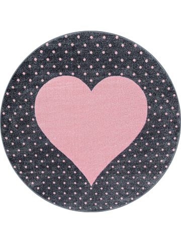 KADIMA DESIGN Teppich Kinder Kurzflor Herz Polypropylen Kinderzimmer