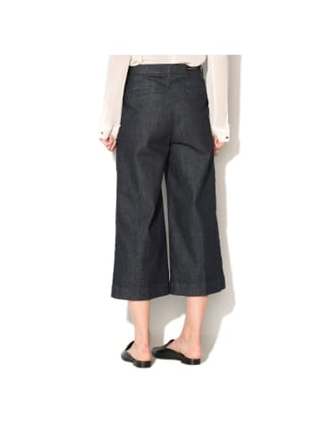 Blau Polyester Cropped Jeans