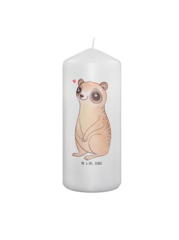 Mr. & Mrs. Panda Kerze Plumplori Glücklich ohne Spruch in Weiß