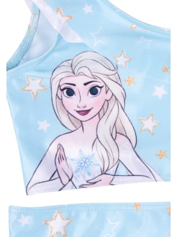 United Labels Disney Die Eiskönigin Bikini mit Rüschen Elsa Frozen Zweiteiler in blau