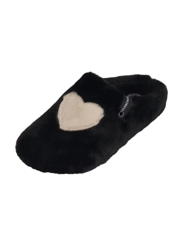 Verbenas Hausschuhe YORK GROSETO VALENTINE in schwarz