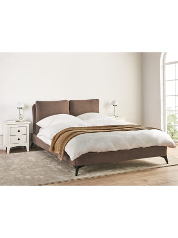 Beliani Doppelbett MELLE in Braun/Schwarz - (W) 155 x (H) 98 x (L) 240 cm