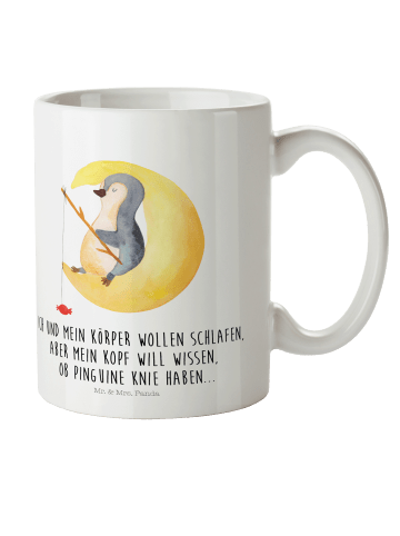 Mr. & Mrs. Panda Trinklernbecher Pinguin Mond mit Spruch in Weiß