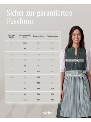 MarJo Dirndl midi Jette in Petrol