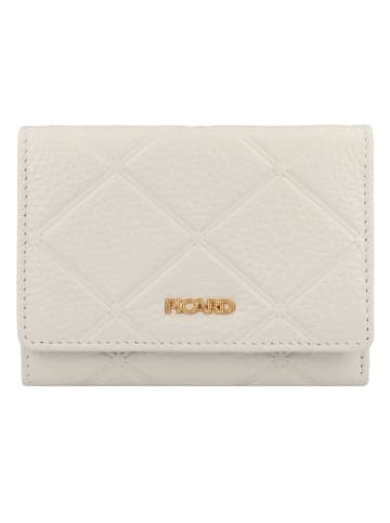 PICARD Geldbörse RFID Schutz Leder 12.5 cm in white lily