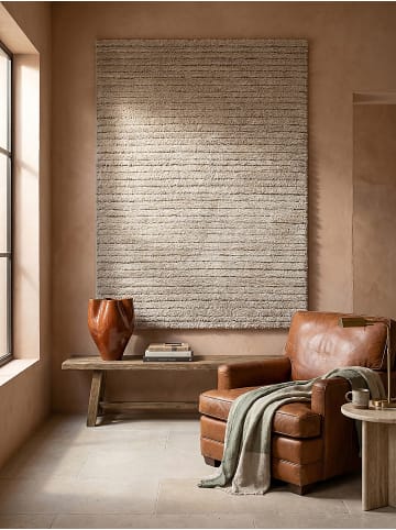 KADIMA DESIGN Läufer Streifen weich wohnlich Wohnzimmer Schlafzimmer gemütlich in Beige