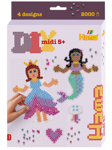 Hama kl. Geschenkpackung Prinzessin, Meerjungfrau Midi-Bügelperlen - ab 5 Jahren