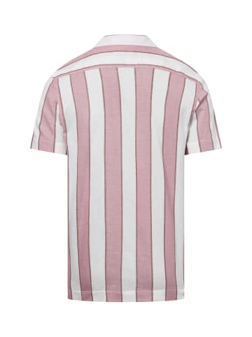 Lindbergh Freizeithemd in altrosa weiß - 0002