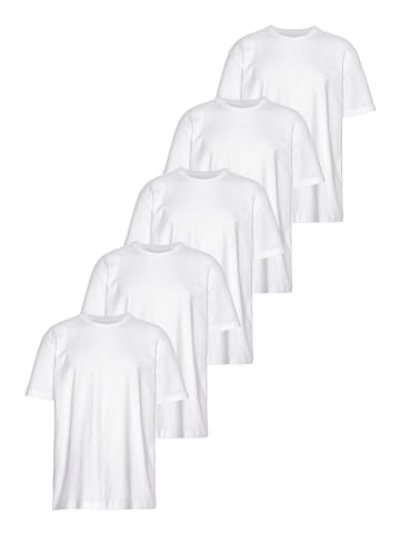 Man's World Rundhalsshirt in weiß