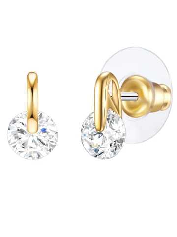 Lulu & Jane Ohrstecker Metall-Legierung Zirkonia in gelbgold