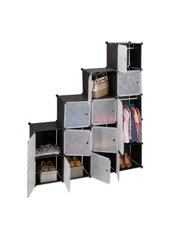 relaxdays Regalsystem in Schwarz