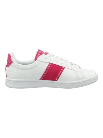 Lacoste Sneaker in Weiß/Pink