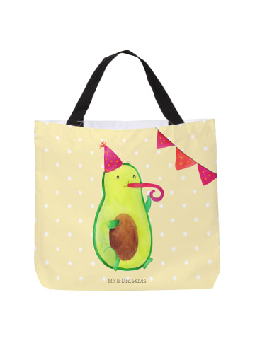 Mr. & Mrs. Panda Shopper Tasche Avocado Party ohne Spruch in Gelb Pastell