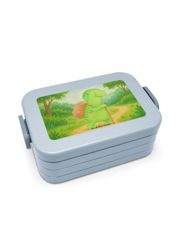 Mr. & Mrs. Panda Snackbox Schildkröte Wanderer Design ohne Spruch in Blau Pastell