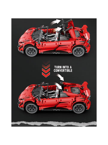 Reobrix 11002-D Sportwagen Cabrio Klemmbaustein Modell RC 1886 Teile