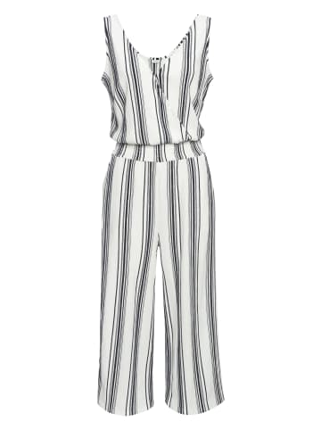 LASCANA Culotte-Overall in weiß-marine gestreift