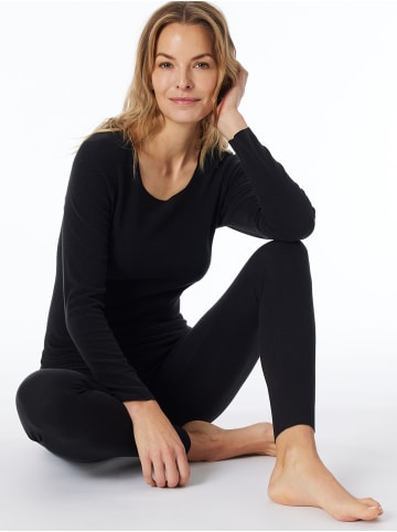 Schiesser Unterziehshirt Invisible Soft Warming in Schwarz